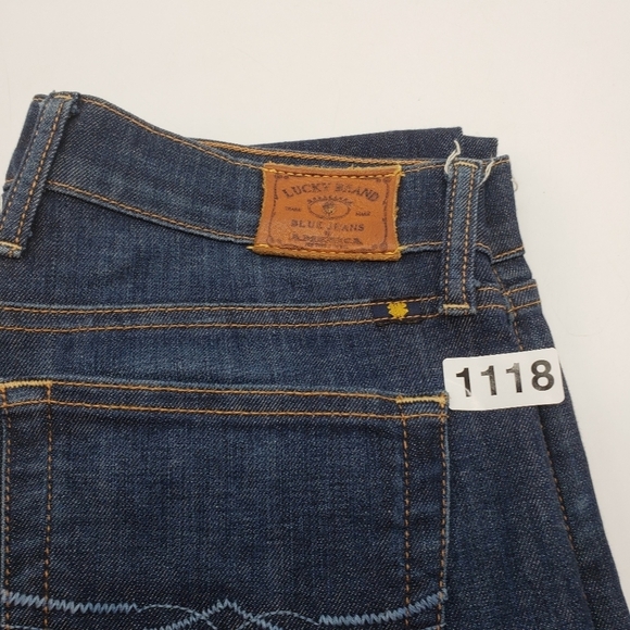 Lucky Brand Women US Size 4 Waist 27 Sienna Tomboy Straight dark blue jeans - Picture 12 of 12